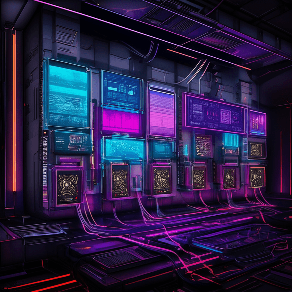 CryptoMiners Game - Futuristic Mining Interface